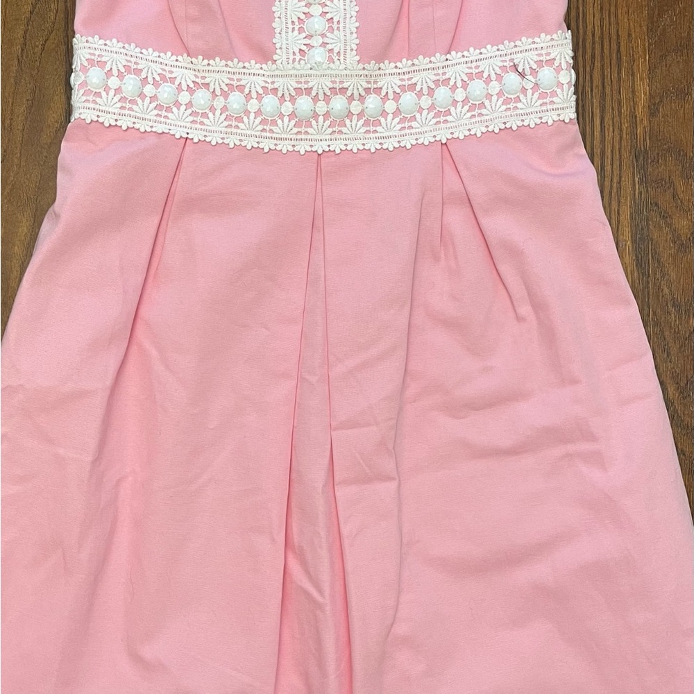 Lilly Pulitzer pink and white dress. Size 6. NWT